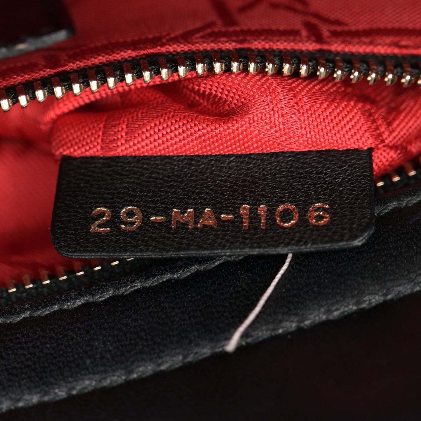 Lambskin Cannage Small Lucky Badges My Lady Dior Black