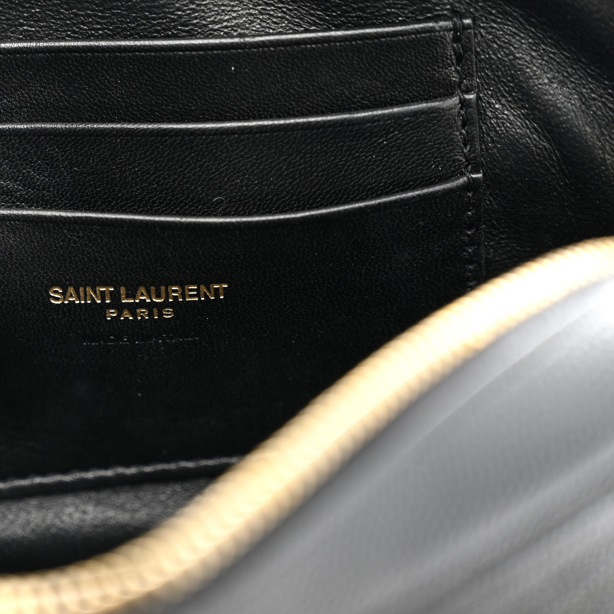 Saint Laurent Grain De Poudre Matelasse Monogram Mini Lou Camera Bag Black 6 of 10