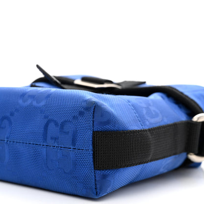 Gucci Econyl Nylon Monogram Off The Grid Messenger Bag Orient Blue Black 10 of 11