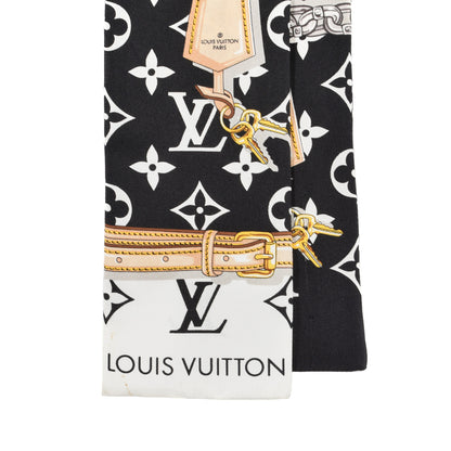 Louis Vuitton Silk Monogram Confidential Bandeau Black 2 of 4