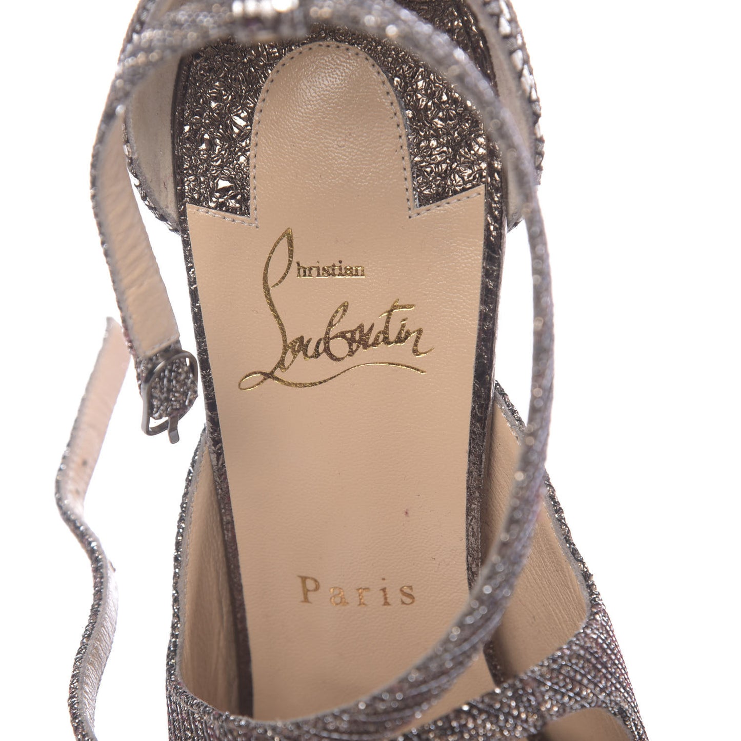 Kid Lame Glitter Specchio Mira Bella 120 Sandals 40 Roche