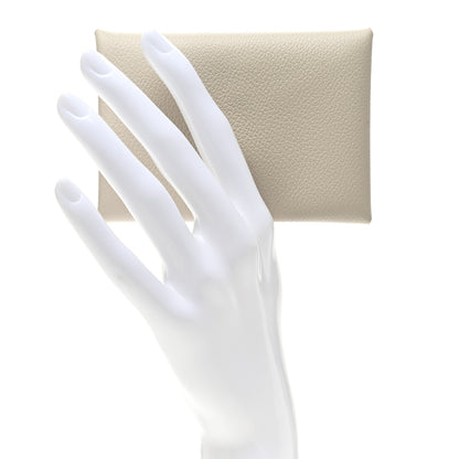 Hermes Evercolor Calvi Duo Card Case Beton 2 of 8