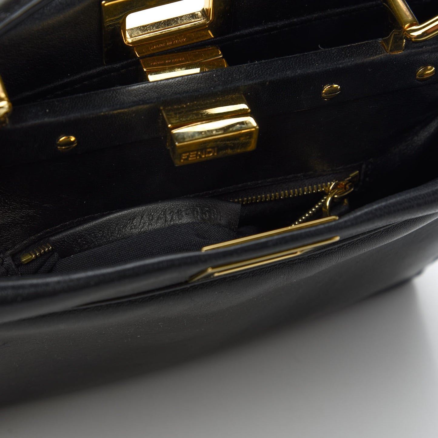 Nappa Mini Peekaboo Iconic Satchel Black