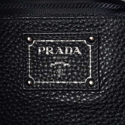 Prada Vitello Daino Tote Black 6 of 11