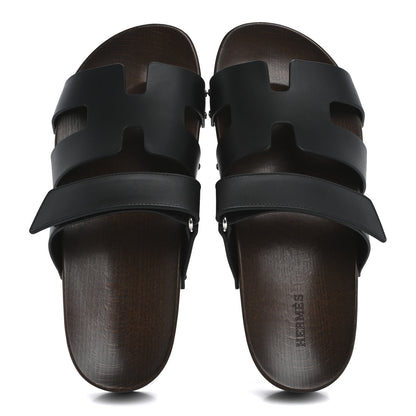 Hermes Calfskin Womens Kos Clog 39 Black 2 of 10