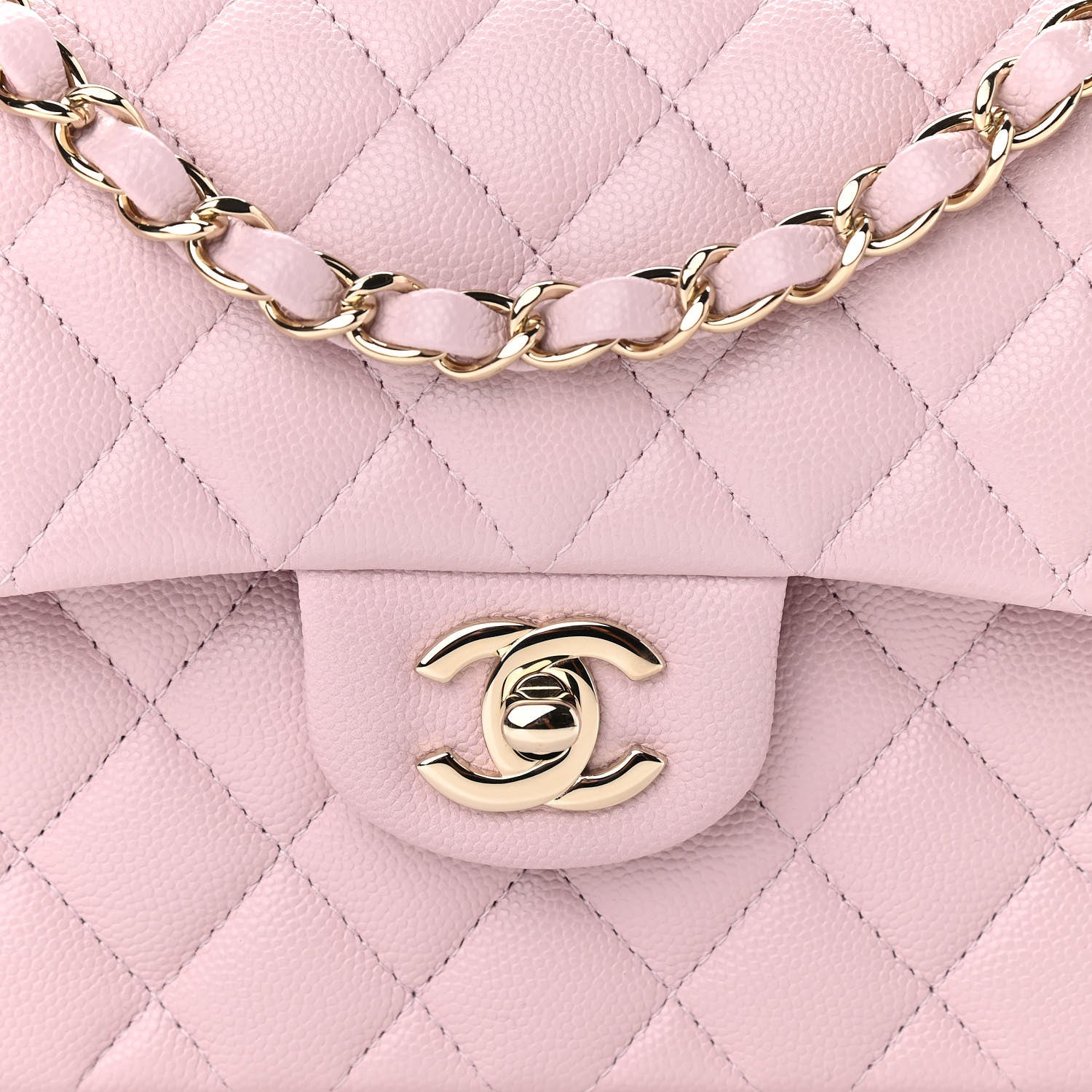 Chanel Caviar Quilted Small Double Flap Light Pink 8 of 10