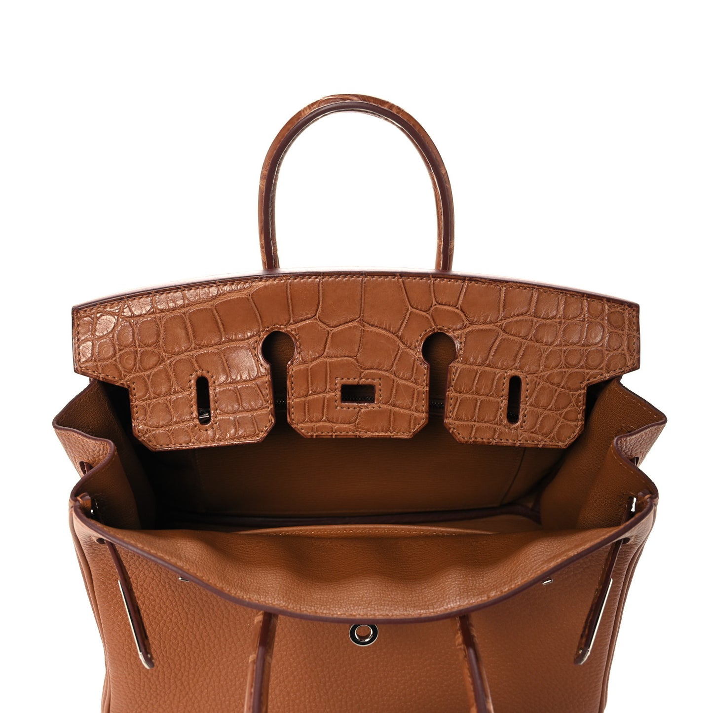Togo Matte Alligator Birkin Touch 25 Gold