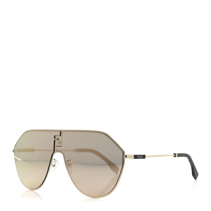 Fendi Metal Aviator Sunglasses FE40080U Gold 1 of 8