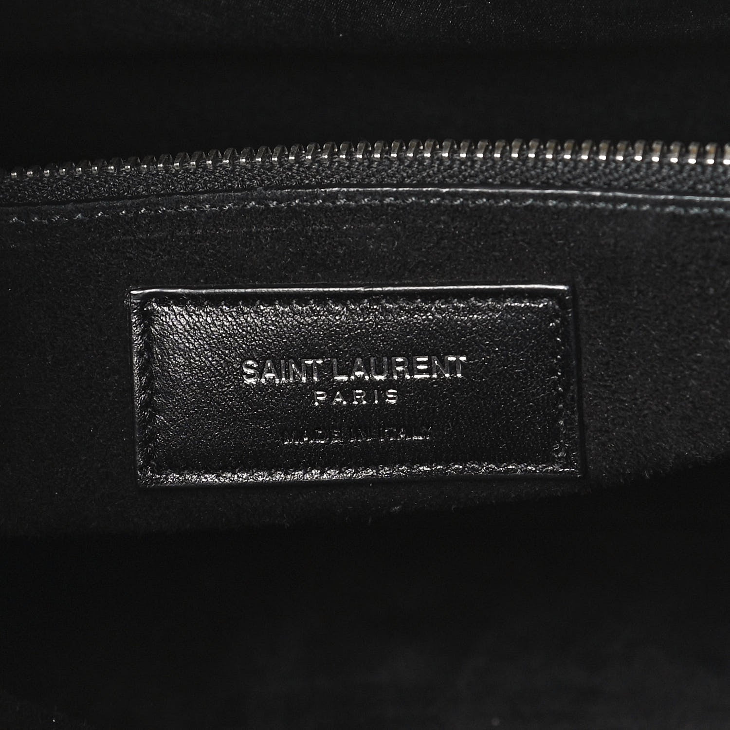 Saint Laurent Calfskin Crocodile Embossed Small Sac de Jour Black 6 of 11