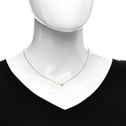 Cartier 18K Yellow Gold Diamond SM D'Amour Pendant Necklace 2 of 4