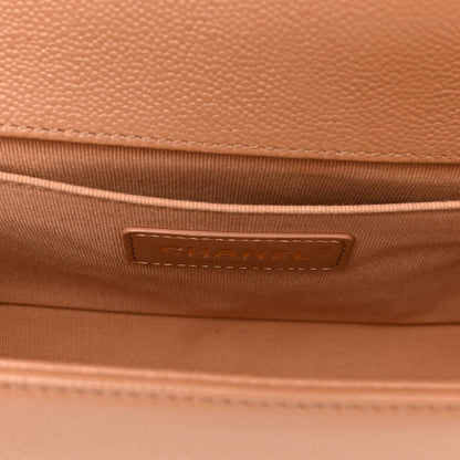Chanel Caviar Quilted Medium Boy Flap Brown 6 of 9