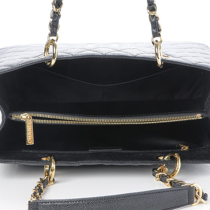 Chanel Caviar Quilted Grand Shopping Tote GST Black 5 of 8
