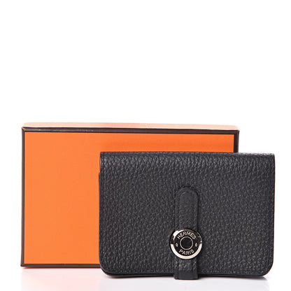 Hermes Togo Dogon Card Case Black 9 of 9