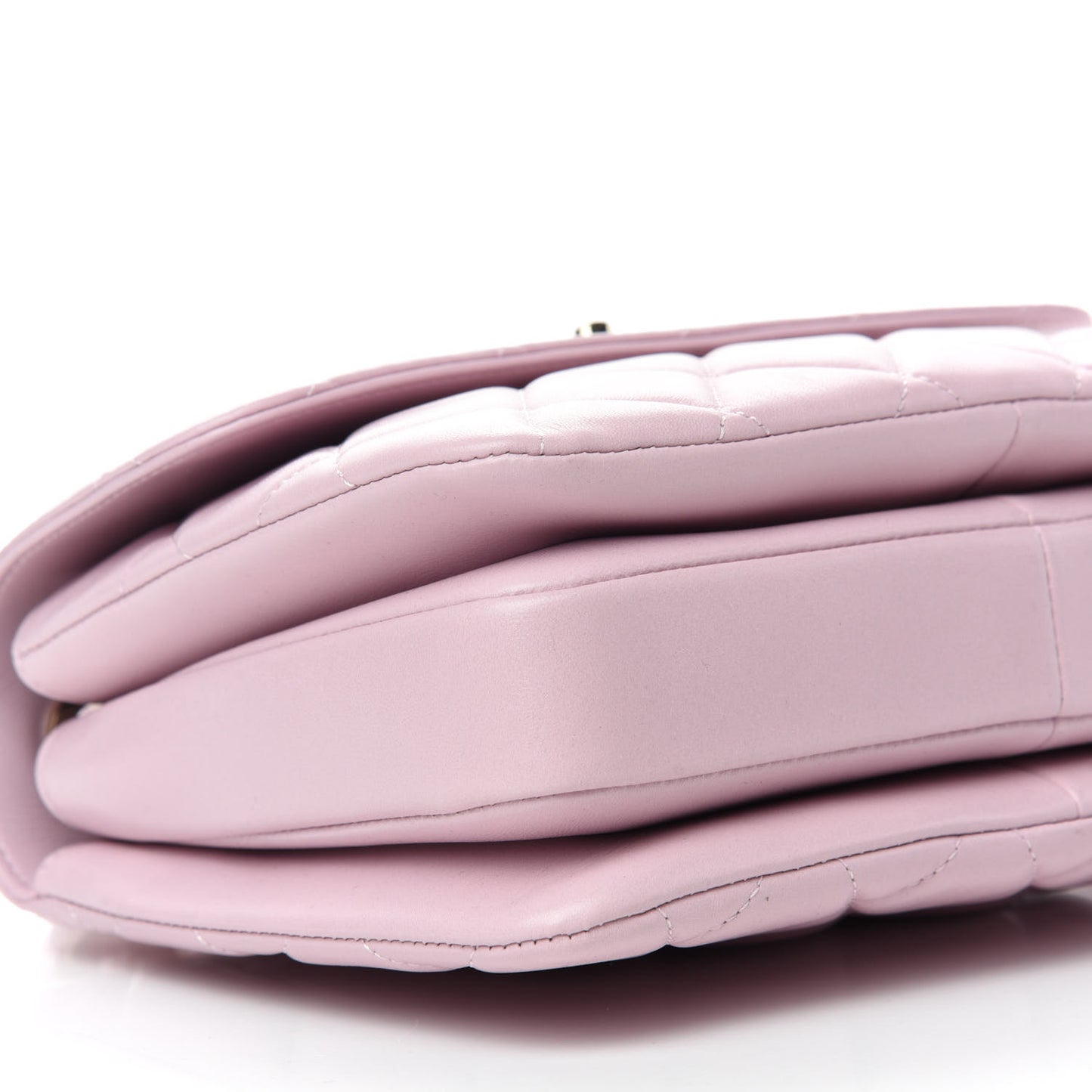 Lambskin Quilted Small Trendy CC Flap Dual Handle Bag Light Pink