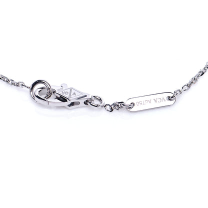 Van Cleef & Arpels 18K White Gold Turquoise Sweet Alhambra Butterfly Bracelet 4 of 7