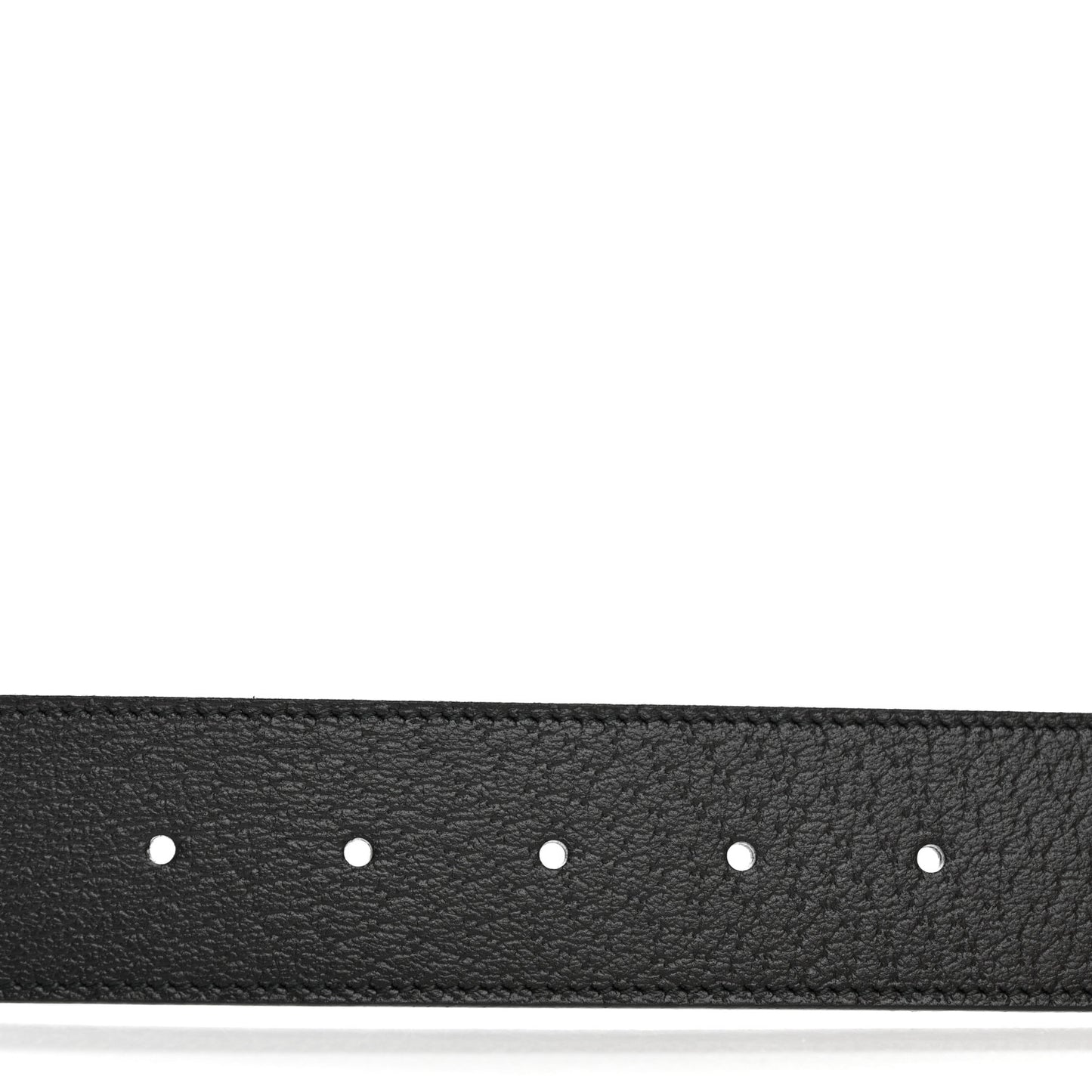 Textured Dollar Calfskin Double G 40mm Belt 110 44 Black