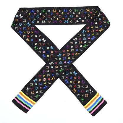 Louis Vuitton Silk Monogram Multicolor Bandeau Black 1 of 4