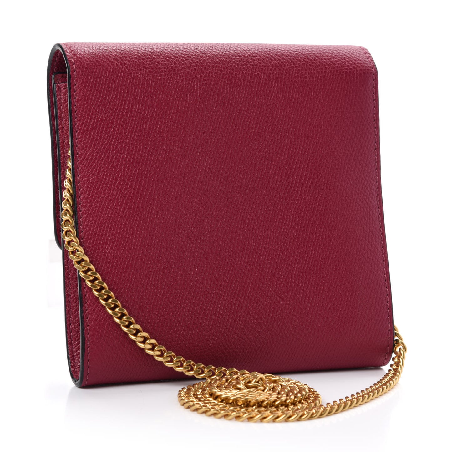 Grainy Calfskin VLogo Crossbody Bag Raspberry