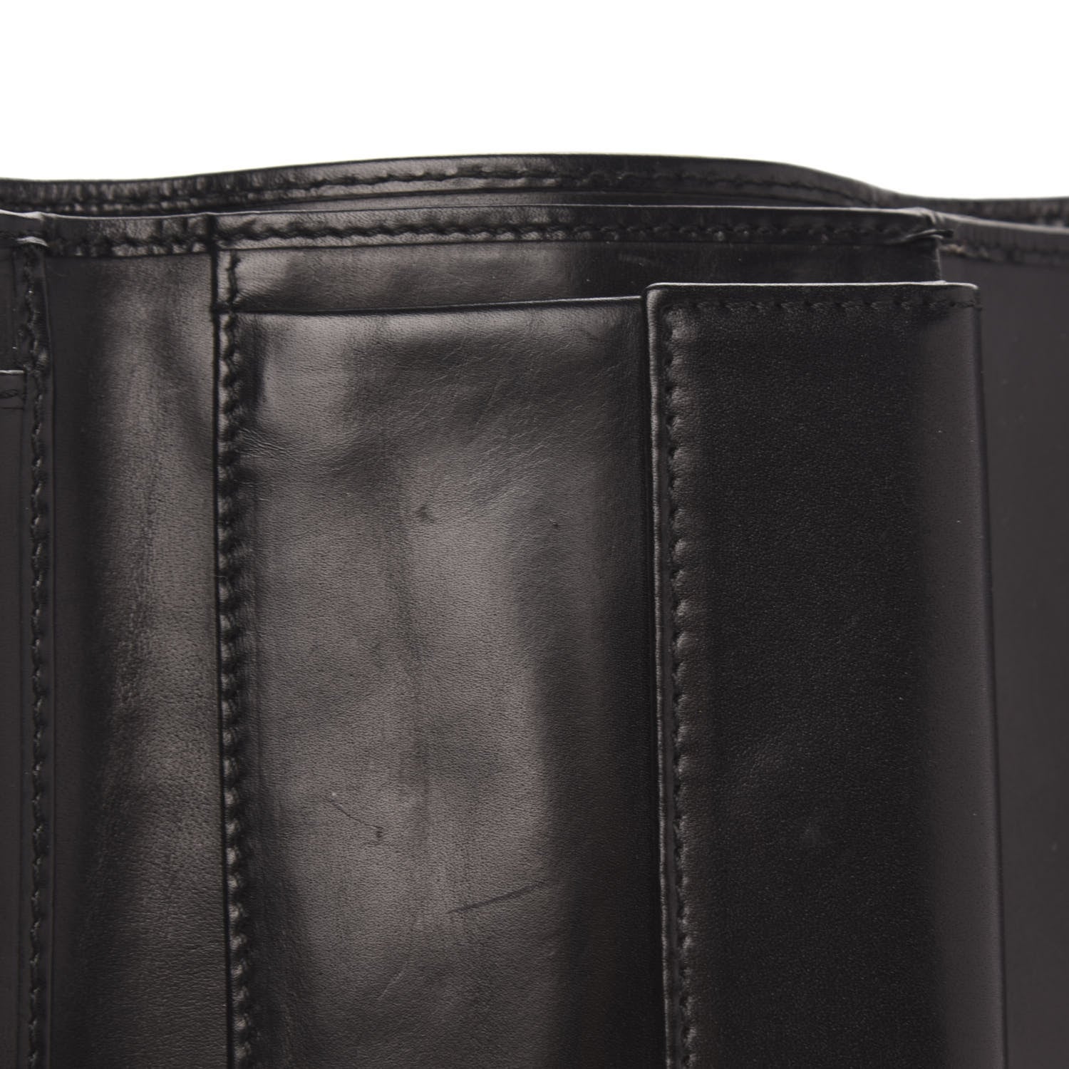 Prada Velluto Logo Tri-Fold Wallet Black 8 of 8