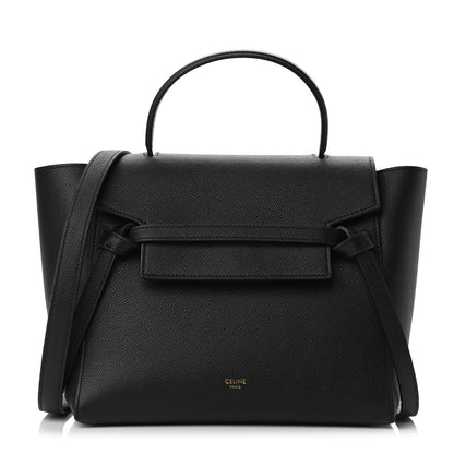Celine Grained Calfskin Micro Belt Bag Black 1 of 10