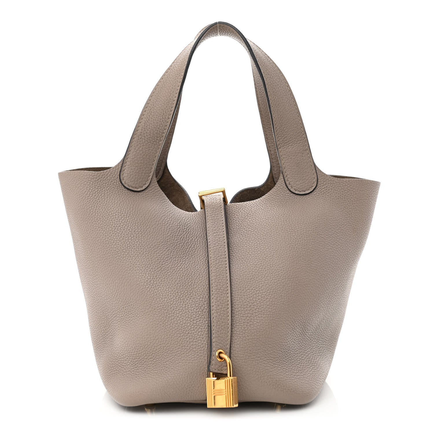 Hermes Taurillon Maurice Picotin Lock 18 PM Gris Asphalte 1 of 10