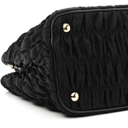 Prada Tessuto Nylon Gaufre Small Tote Black 9 of 9