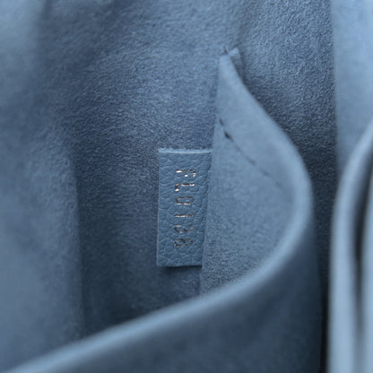 Louis Vuitton Soft Calfskin My Lockme Top Handle Blue Jean Creme 7 of 12