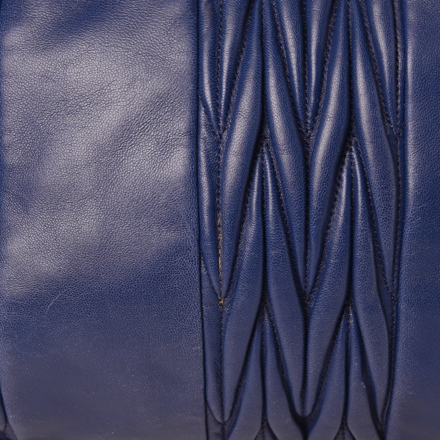 Miu Miu Nappa Matelasse Tote Blue 10 of 18