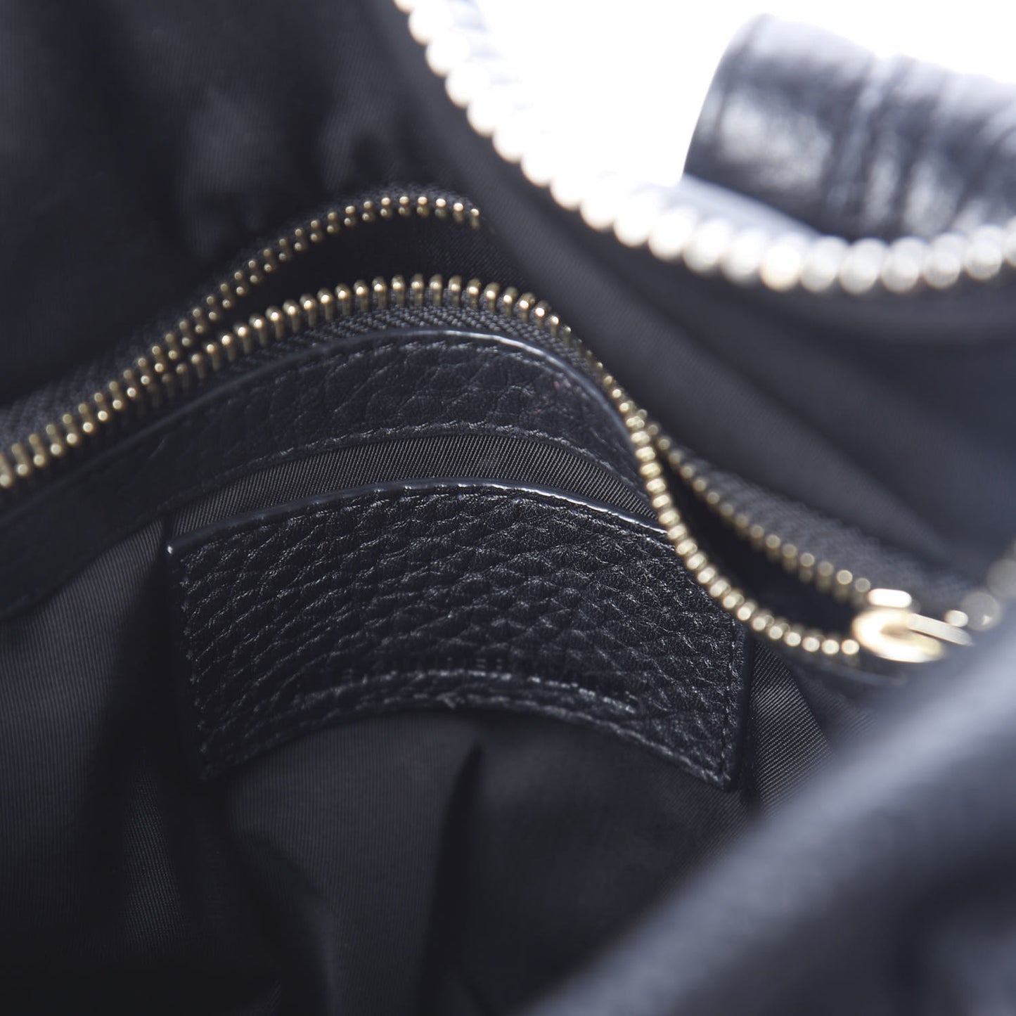 Pebbled Lambskin Rocco Black Rose Gold Hardware