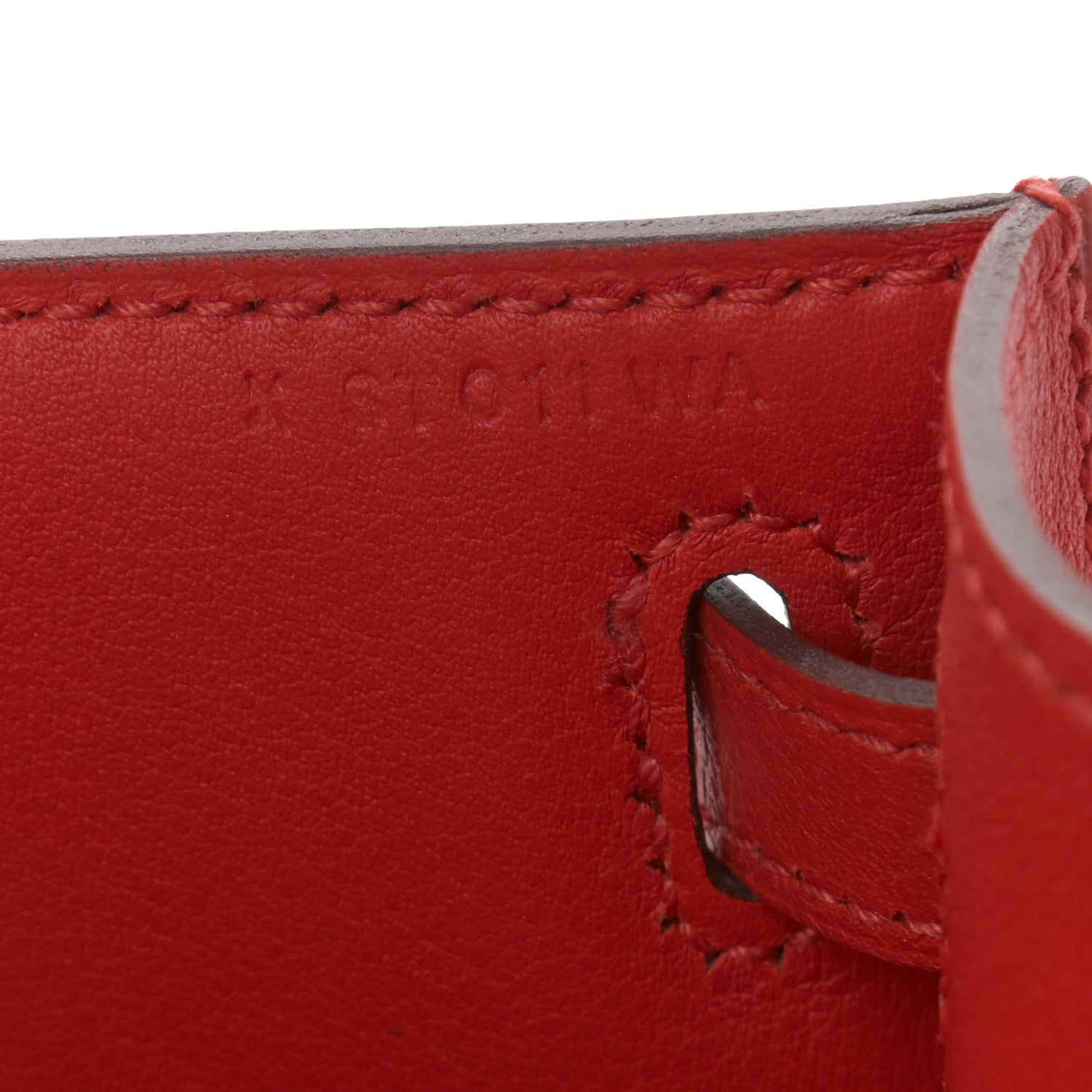 Hermes Swift Kelly Pochette Clutch Rouge Tomate 7 of 16