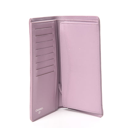 Chanel Lambskin Quilted Yen Wallet Lilac 4 of 14
