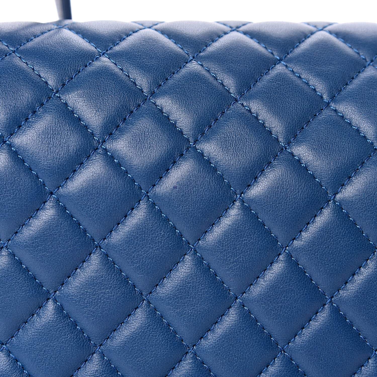 Chanel Lambskin Quilted Medium Chain Detail Boy Flap Blue 10 of 11