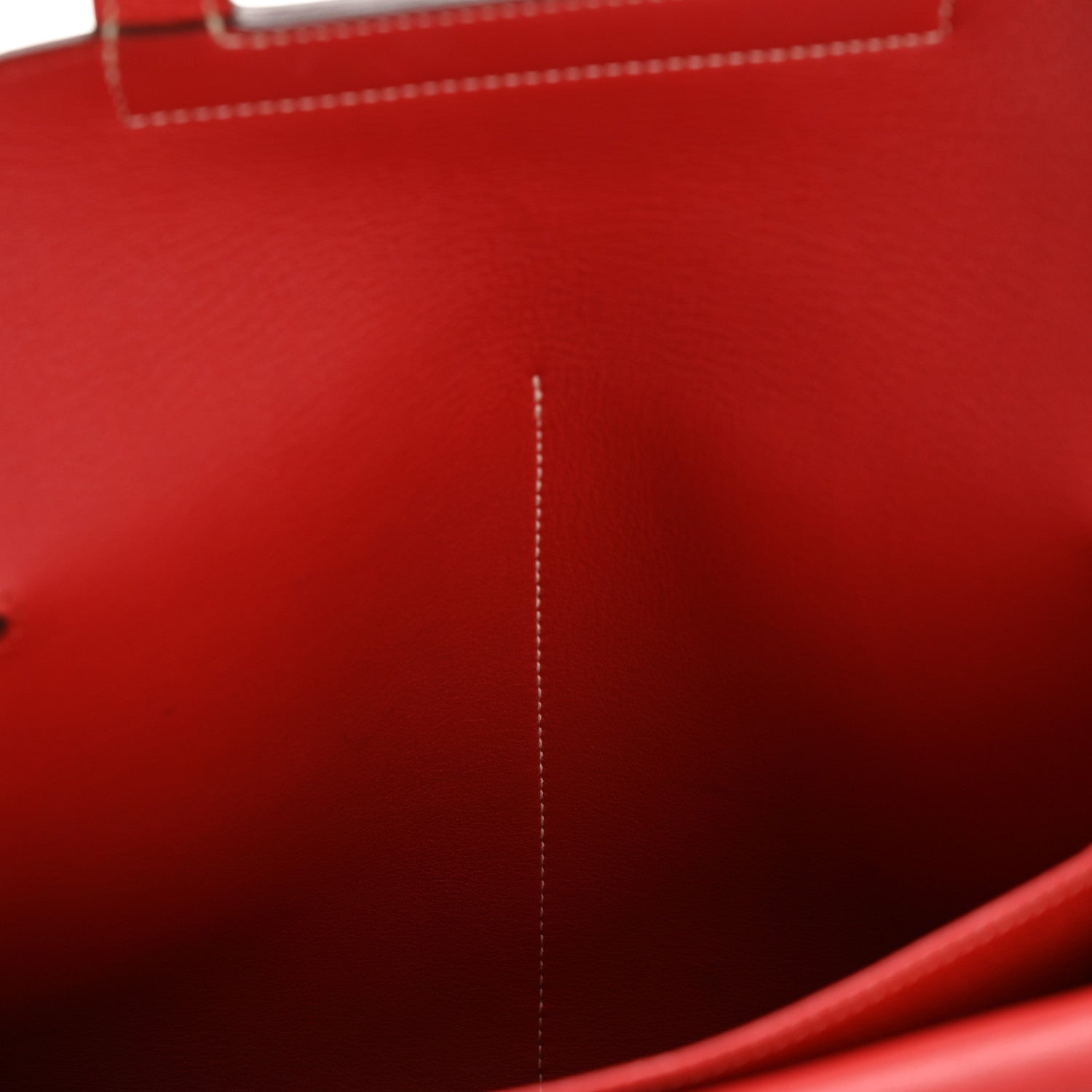 Hermes Taurillon Clemence Verso Halzan 31 GM Rouge Casaque Vermillion 10 of 13