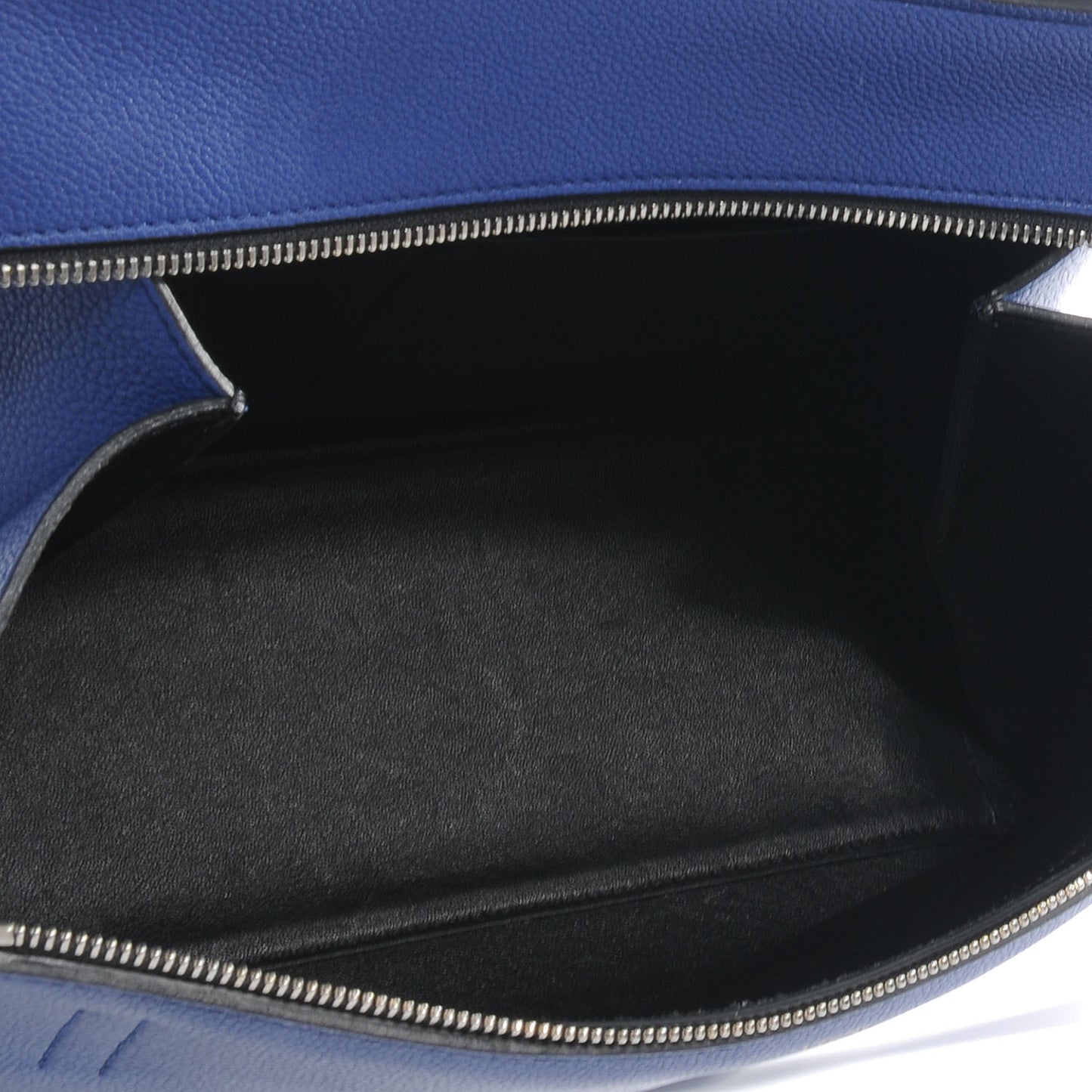 Calfskin Medium Edge Shoulder Bag Cobalt