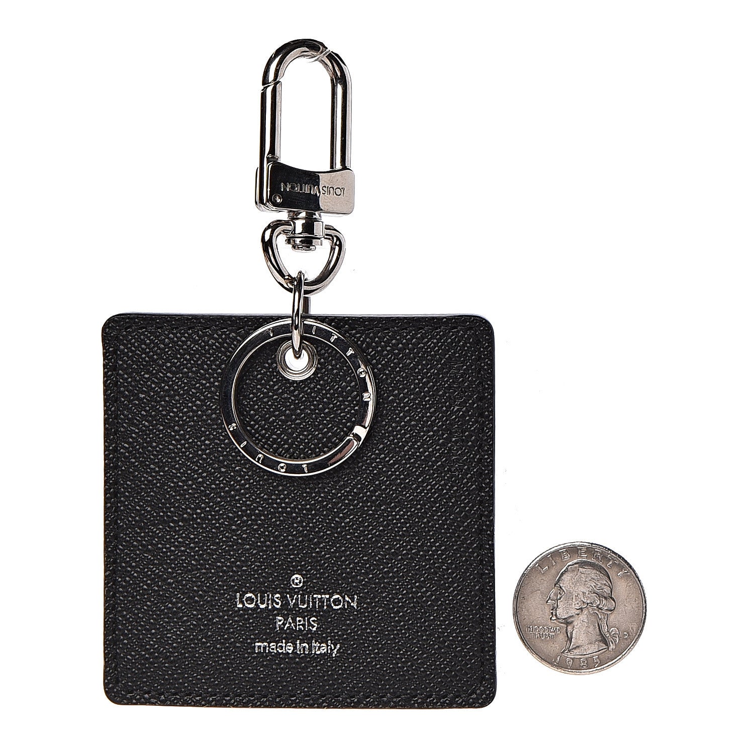 Louis Vuitton Monogram Studded Key Holder Black 2 of 3