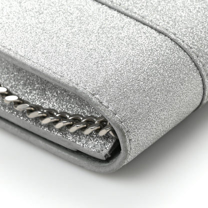 Balenciaga Sparkling Fabric XS Hourglass Wallet On Chain Silver 14 of 14