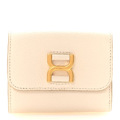 Chloe Grained Calfskin Marcie Small Compact Wallet White 1 of 8