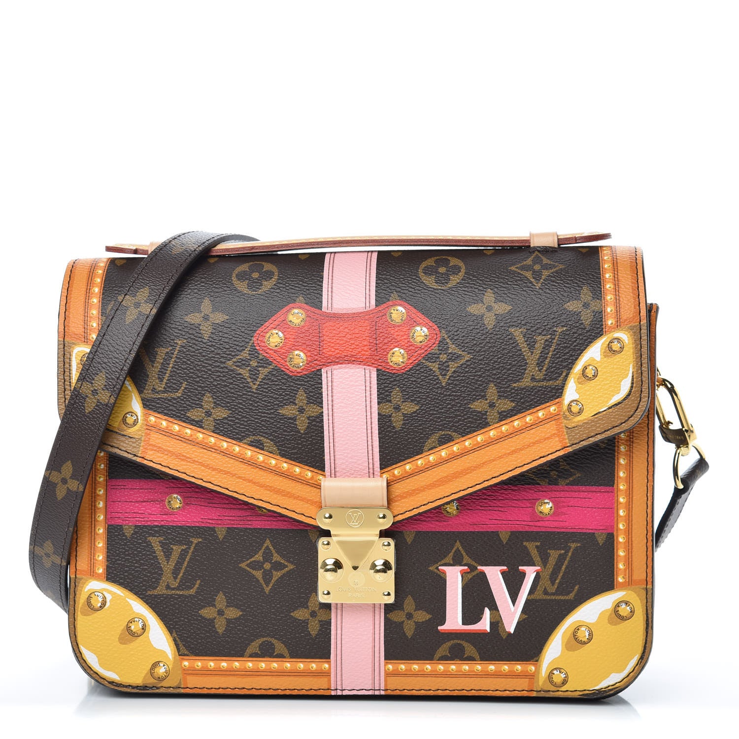 Louis Vuitton Monogram Summer Trunks Pochette Metis 1 of 7
