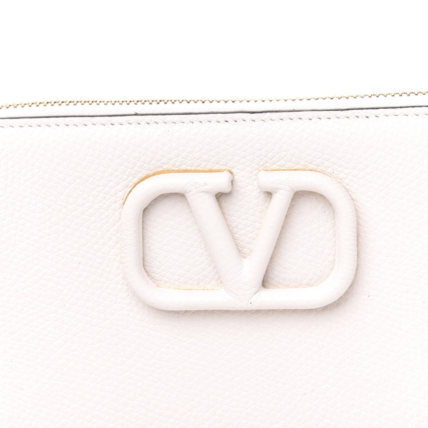 Valentino Garavani Grainy Calfskin VSling Pouch With Strap Optic White 8 of 10