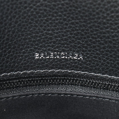 Balenciaga Supple Calfskin Rivet Small Ville Top Handle Bag Black 8 of 8