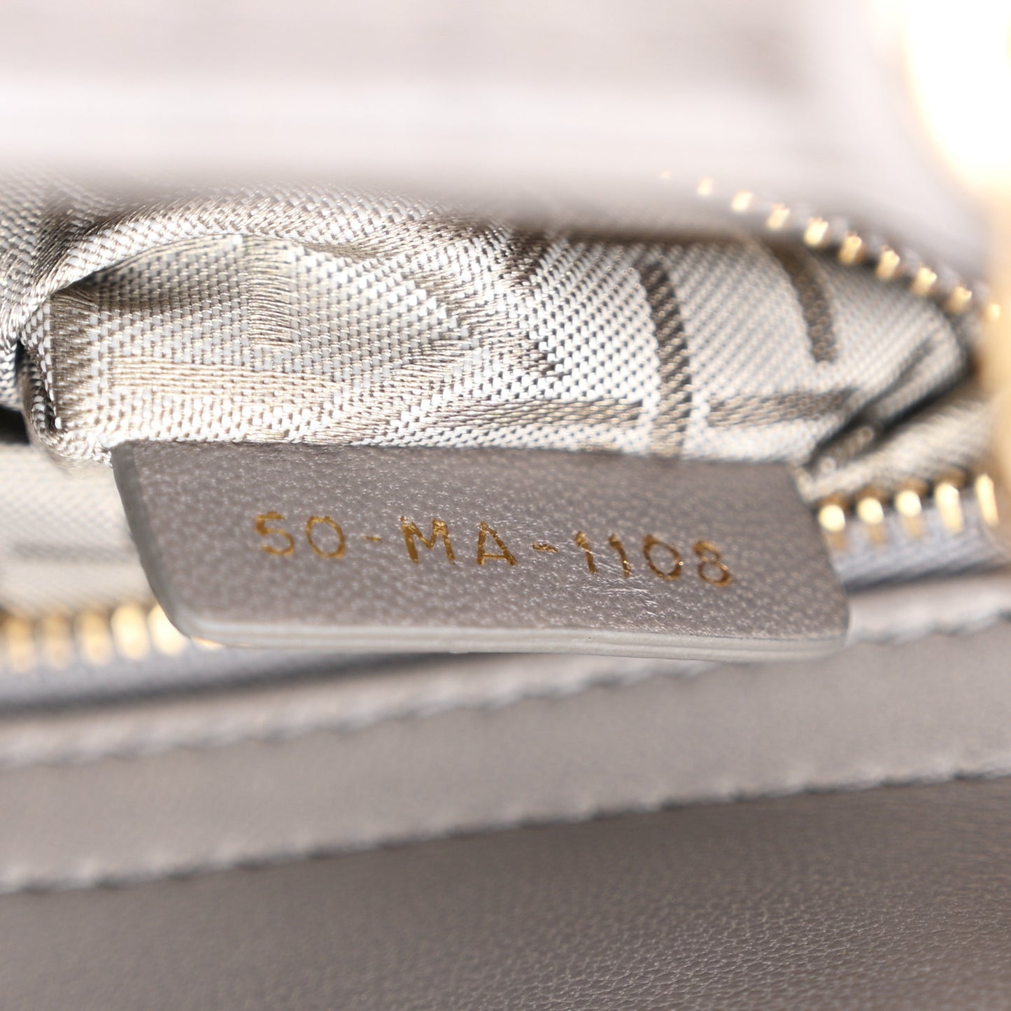 Lambskin Cannage Small Lucky Badges My Lady Dior Grey