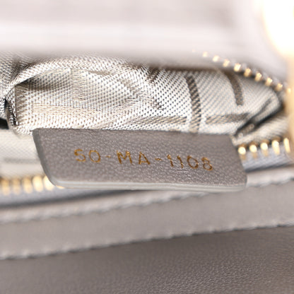 Christian Dior Lambskin Cannage Small Lucky Badges My Lady Dior Grey 7 of 10