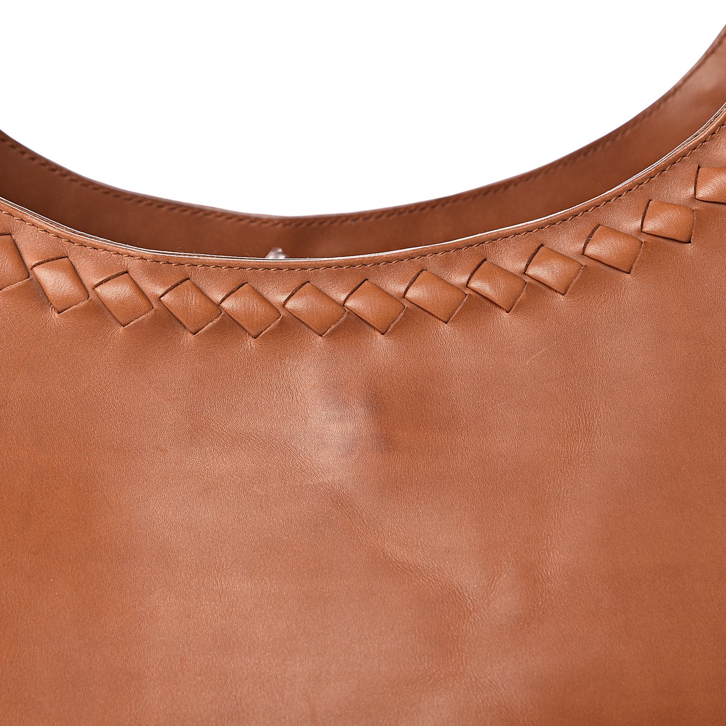 Nappa Intrecciato Hobo Dark Calvados