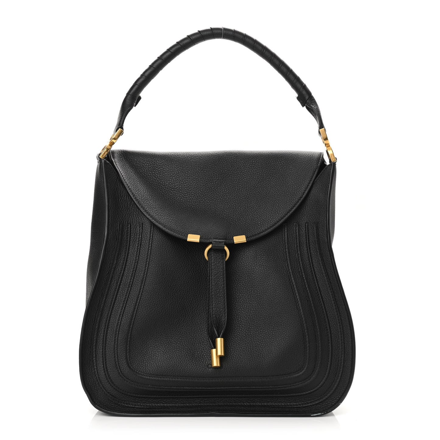 Calfskin Marcie Hobo Black