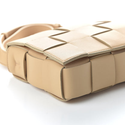 Bottega Veneta Lambskin Maxi Intrecciato Cassette Crossbody Bag Nude 6 of 9