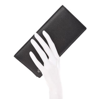 MCM Calfskin Bifold Long Wallet Black 2 of 9