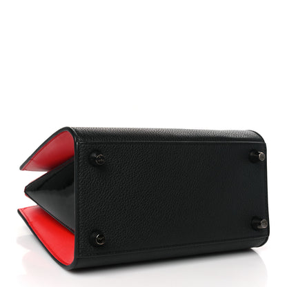 Christian Louboutin Calfskin Empire Patent Studded Medium Paloma Black 4 of 9