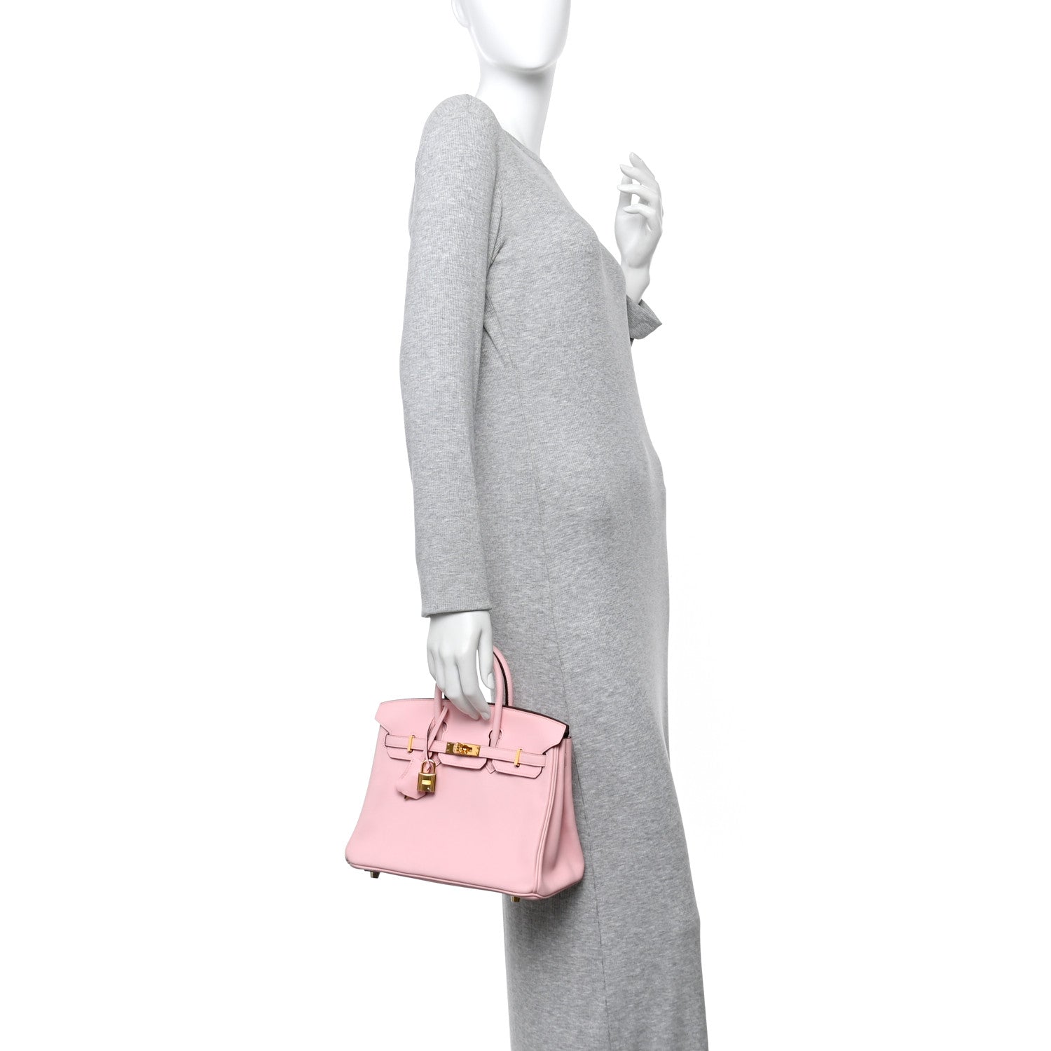 Hermes Swift Birkin 25 Rose Sakura 3 of 31