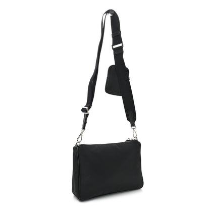 Prada Tessuto Nylon Crossbody Bag Black 3 of 11