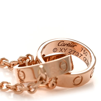 Cartier 18K Pink Gold Interlocking LOVE Necklace 5 of 6